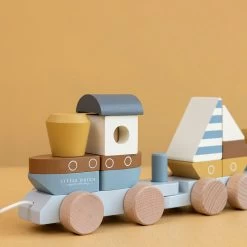 Little Dutch LD Block Trian Sailors Bay SFC -Baby Products Store 0017239 little dutch stacking train sailors bay sailors bay 1