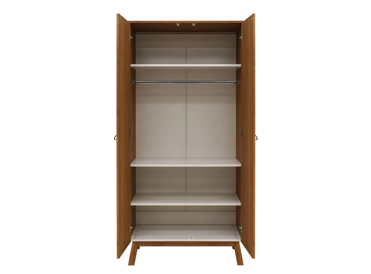Senna Rose Wood 2 Doors Wardrobe 5 Senna Rose Wood 2 Doors Wardrobe - Image 3