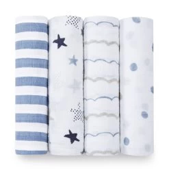 Aden + Anais Aden & Anais Swaddle Classic 4pack 27 Aden + Anais Aden & Anais Swaddle Classic 4pack -Baby Products Store 2046 rock star