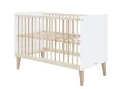 Indy Cot 120x 60 White/ Natural