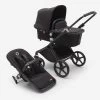 Bugaboo Fox Cub Complete -Baby Products Store Bugaboo Fox Cub bassinet seat stroller black chassis midnight black fabrics midnight black sun canopy x PV006108 01
