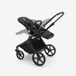Bugaboo Fox Cub Complete -Baby Products Store Bugaboo Fox Cub bassinet seat stroller black chassis midnight black fabrics midnight black sun canopy x PV006108 05