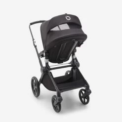 Bugaboo Fox Cub Complete -Baby Products Store Bugaboo Fox Cub bassinet seat stroller black chassis midnight black fabrics midnight black sun canopy x PV006108 09