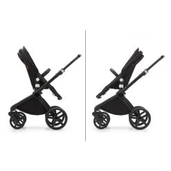 Bugaboo Fox Cub Complete -Baby Products Store Bugaboo Fox Cub bassinet seat stroller black chassis midnight black fabrics midnight black sun canopy x PV006108 10