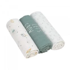 LÄSSIG Heavenly Soft Swaddle Large 3 Pack -Baby Products Store GARDEN EXPL
