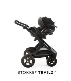 Stokke IZi Go Modular X1 By BeSafe -Baby Products Store StokkeiZiGo ModularX1 wTrailzBlackChassis 190809 7017 Black SP 50169