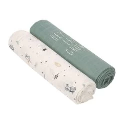 LÄSSIG Heavenly Soft Bamboo Swaddle 2 Pack -Baby Products Store boys