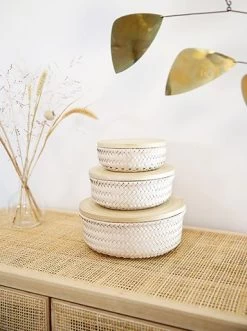 Wonder Basket Plus Bamboo Lid Small 11 Wonder Basket Plus Bamboo Lid Small -Baby Products Store image bisque 23059