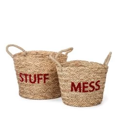 Basket Set Of 2 Messy Stuff 7 Basket Set Of 2 Messy Stuff -Baby Products Store kidsdepot messy stuff manden set coral red wwwbabyplusnl