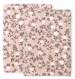 Muslin Cloth 2pk -Baby Products Store mublpi04 lr 1 muslin cloth set of 2 blossom dusty pink