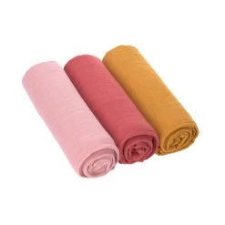 LÄSSIG Swaddle & Burp Blankets Large 3 Pack -Baby Products Store rose 4fdaf6f9 6b07 4af4 b2f7 8f356568334f